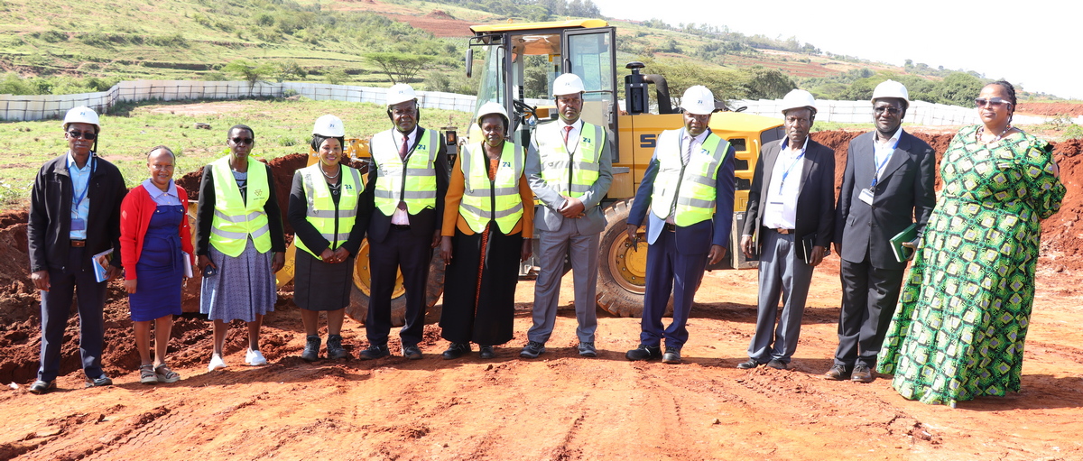 Machakos University led by members of the University Council and the University Management Board, officially conduct a site handover for the construction of modern students’ hostels