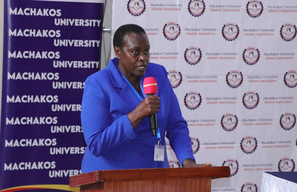Vice-Chancellor, Professor Joyce J. Agalo giving opening remarks
