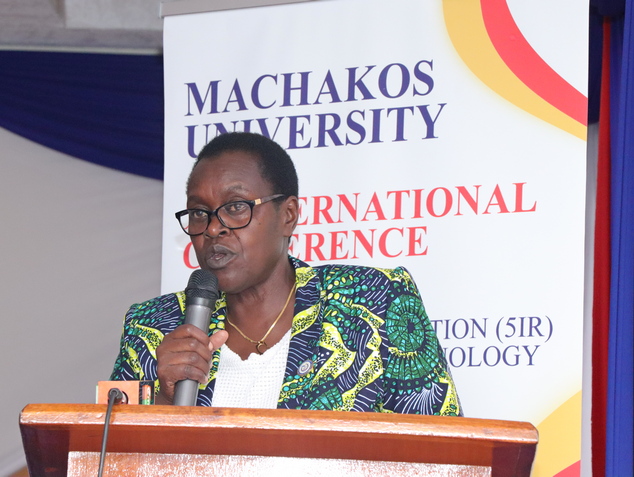 The Vice-Chancellor, Prof. Joyce J. Agalo making her closing remarks
