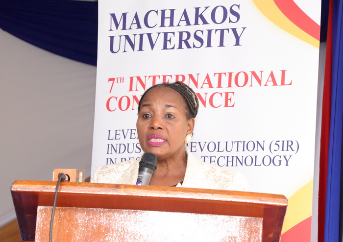 Representing the Chairman of Council, Dr. Mercy N. Kanyara makes her closing remarks