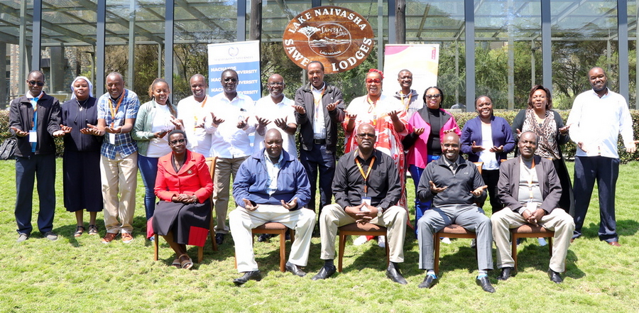 Members pose for a group photo